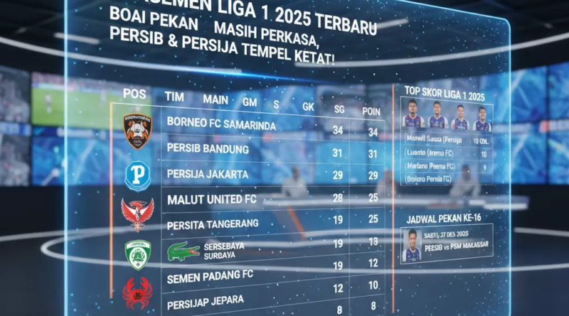 Klasemen Liga Terbaru Hari Ini Update Perebutan Takhta Juara